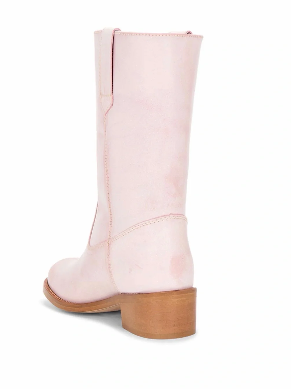 Julia Gaucho Boot in Pink Escovado - Picture 3 of 11